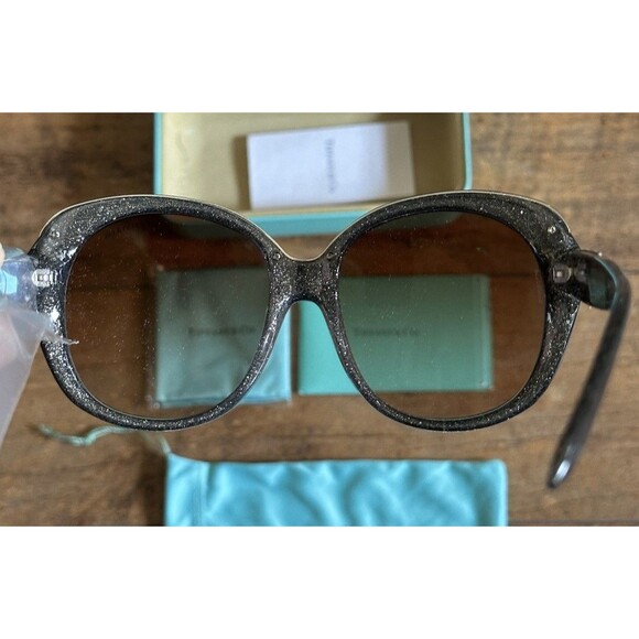 Tiffany & Co. W-SG-4278 TF 4115 - 82043B Sunglasses Olive Glitter w/ Brown lens main image 7